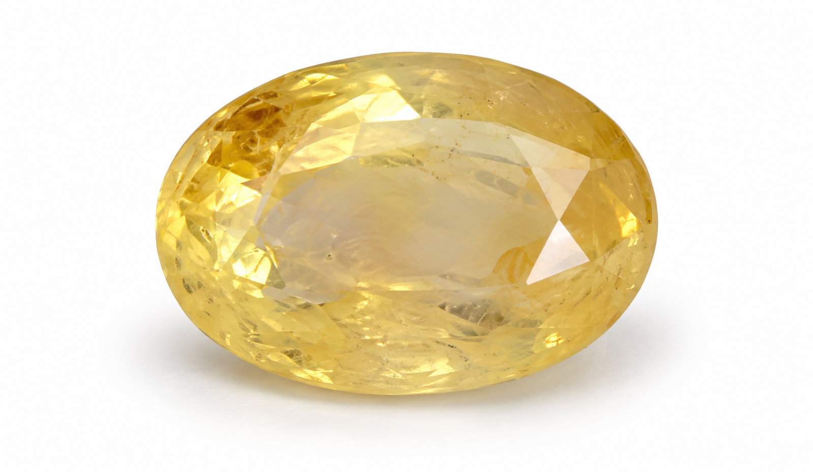 Yellow Sapphire 5.48 CT (6.85 Ratti) – certified gemstone buy online India